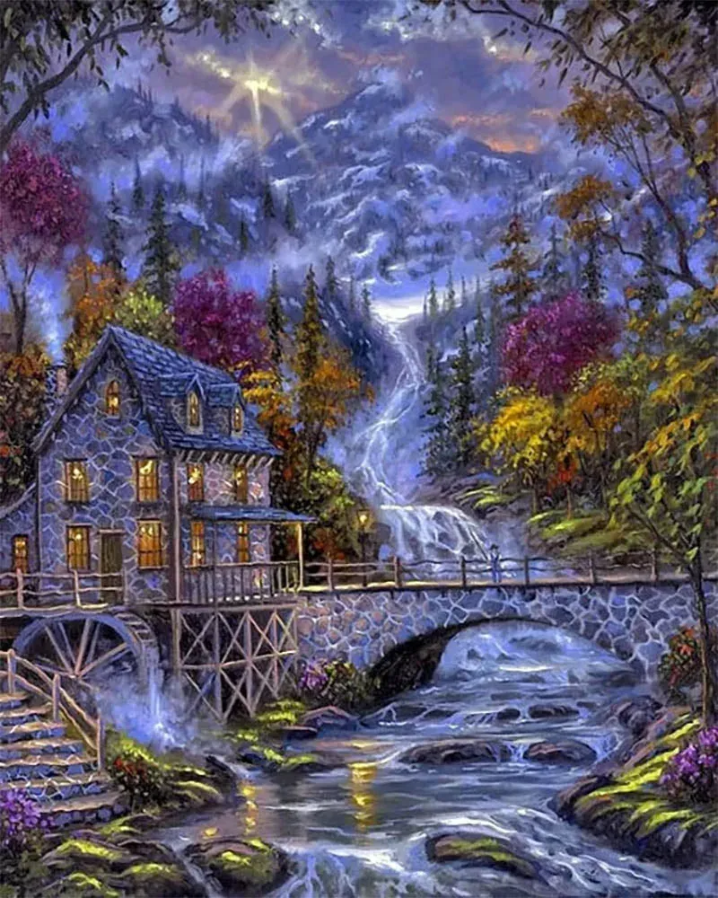 Broderie diamant Rivière Nocturne