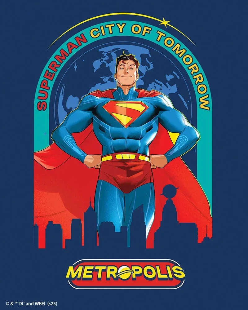 Broderie diamant Superman Cité de Demain