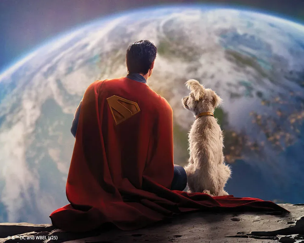 Broderie diamant Superman et Krypto