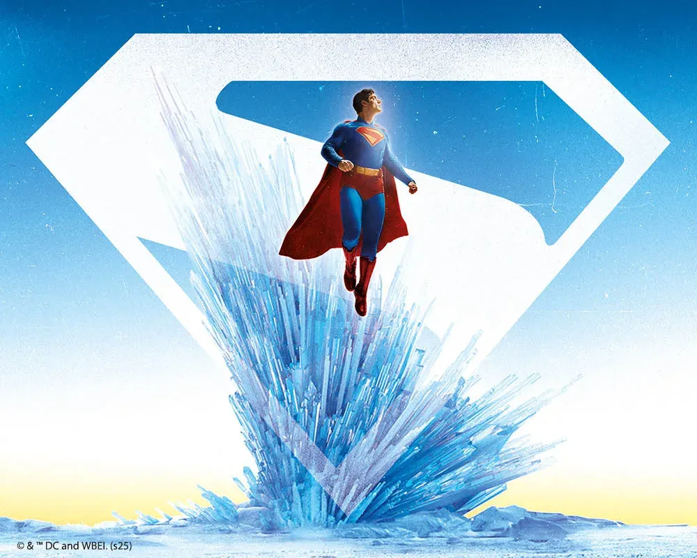 Broderie diamant Superman - Forteresse de Solitude avec Bouclier-S