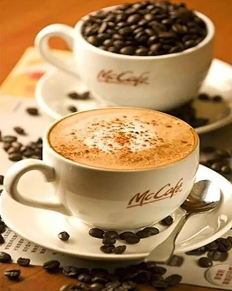 Broderie diamant Tasses de Mc Café