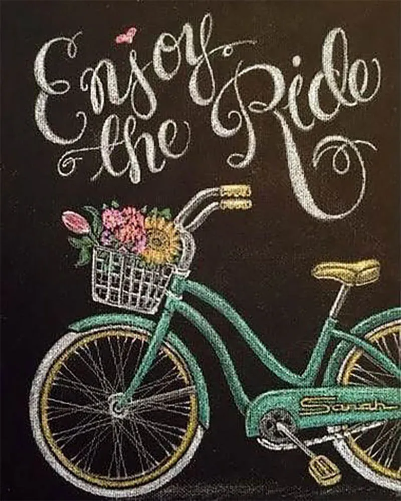 Broderie diamant Vélo Enjoy The Ride