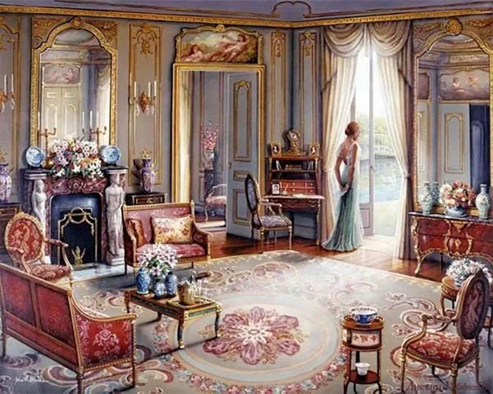 Broderie diamant Vie de Chateau