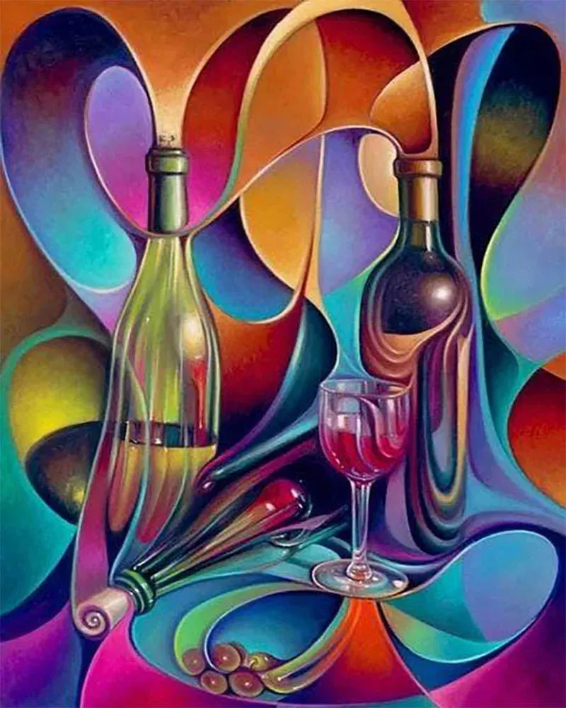 Broderie diamant Vins Design