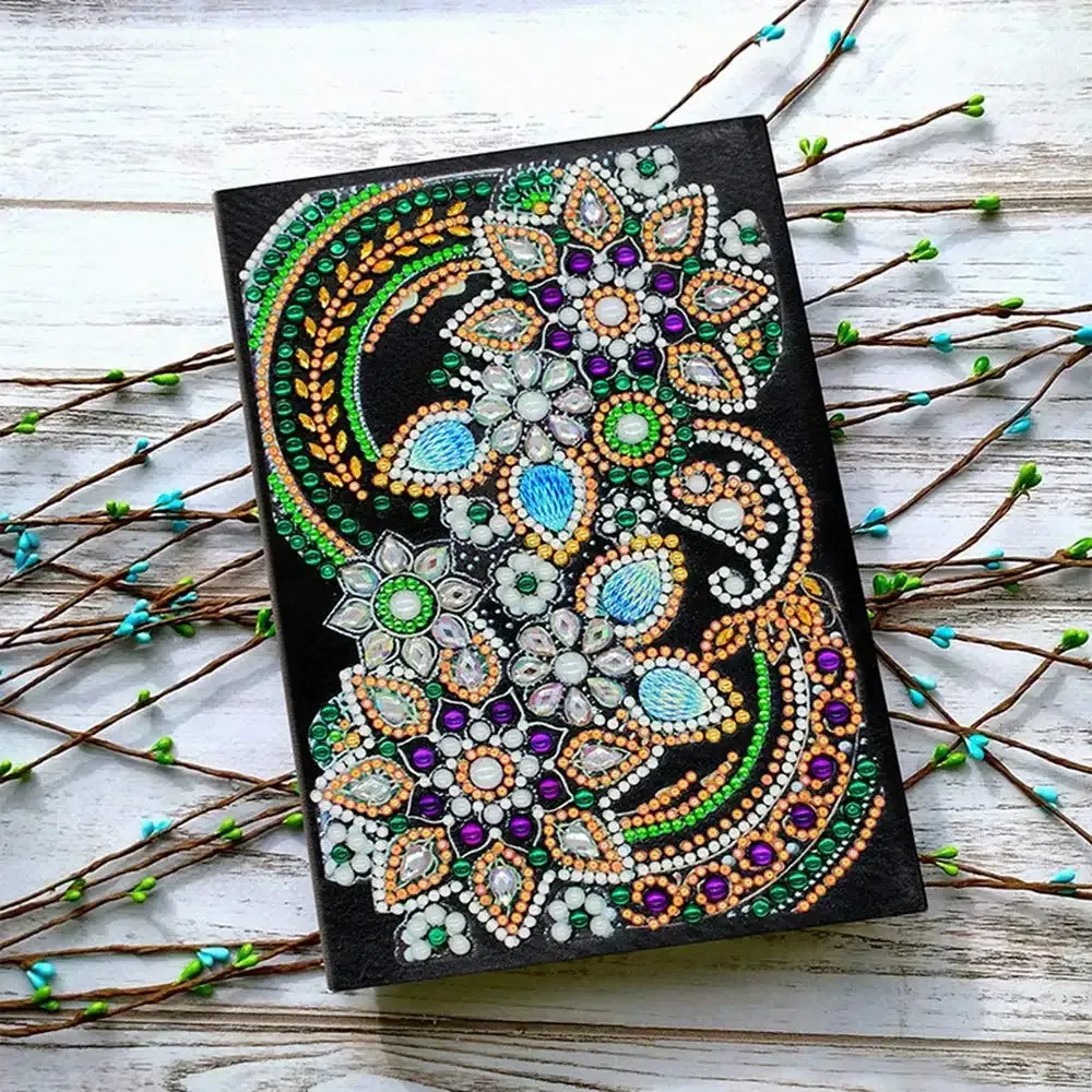 Cahier Diamond Painting Fleurs - Kit complet pour créer votre œuvre