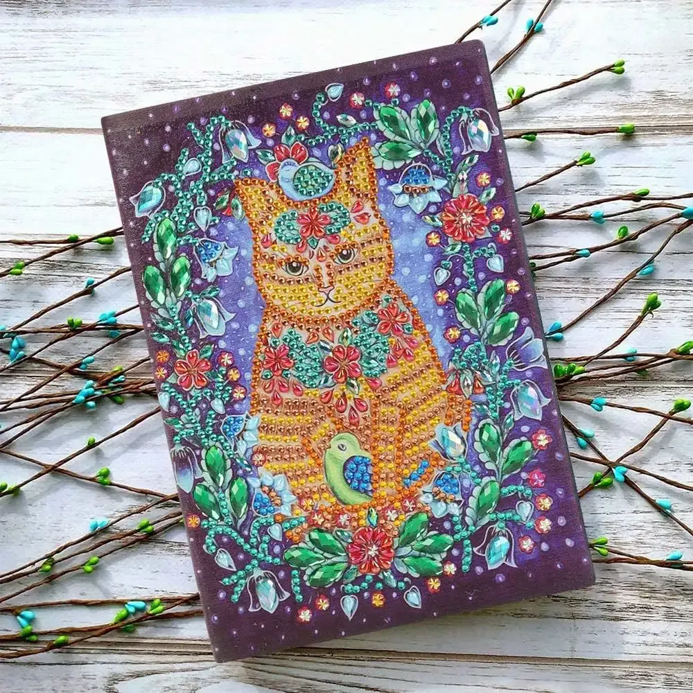 Cahier de suivi Diamond Painting - Inspiration féline et élégante
