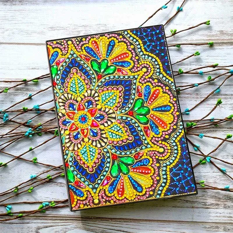 Cahier de Design Fleur pour Broderie Diamant Mille Facettes