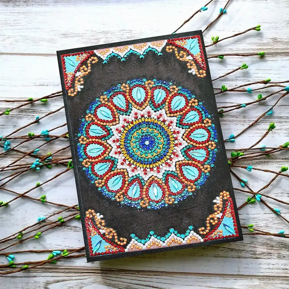 Cahier Diamond Painting Fleur Bleue - Accessoire pratique pour vos projets