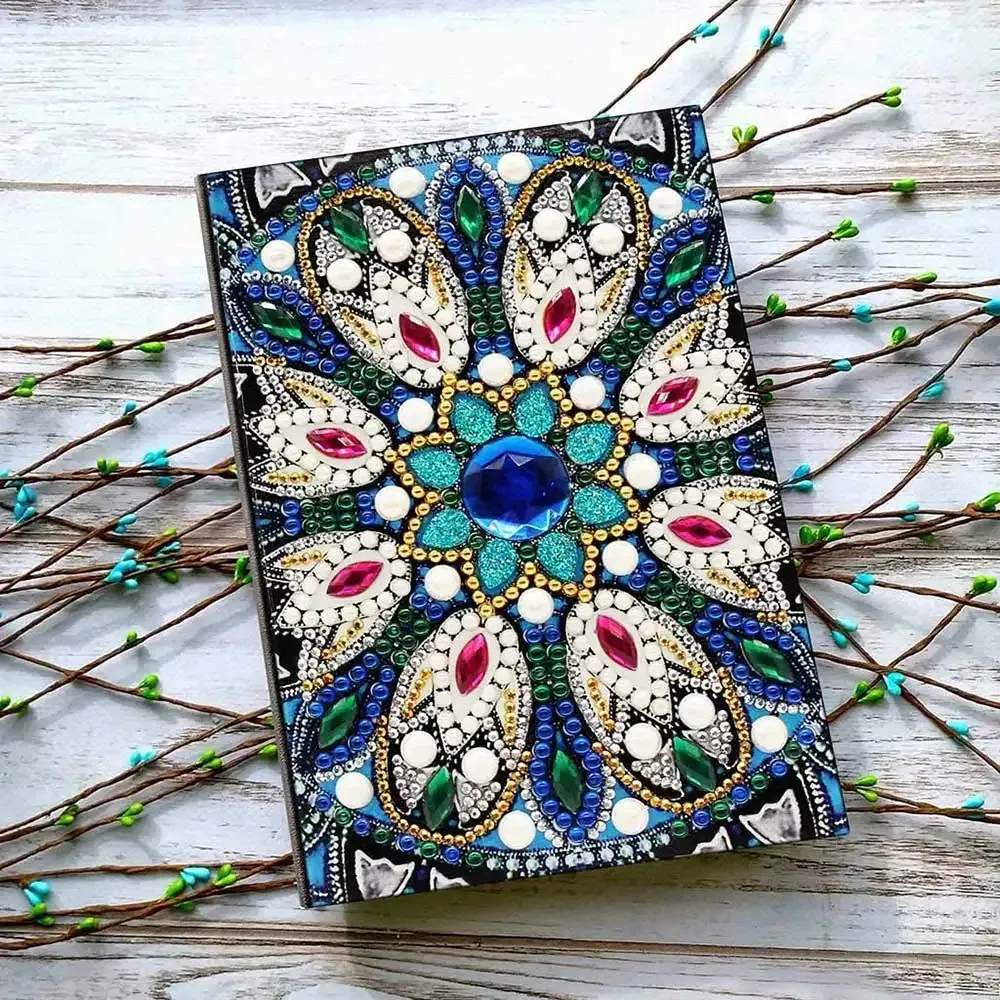 Cahier Diamond Painting Fleur - Carnet d'organisation pour broderie diamant