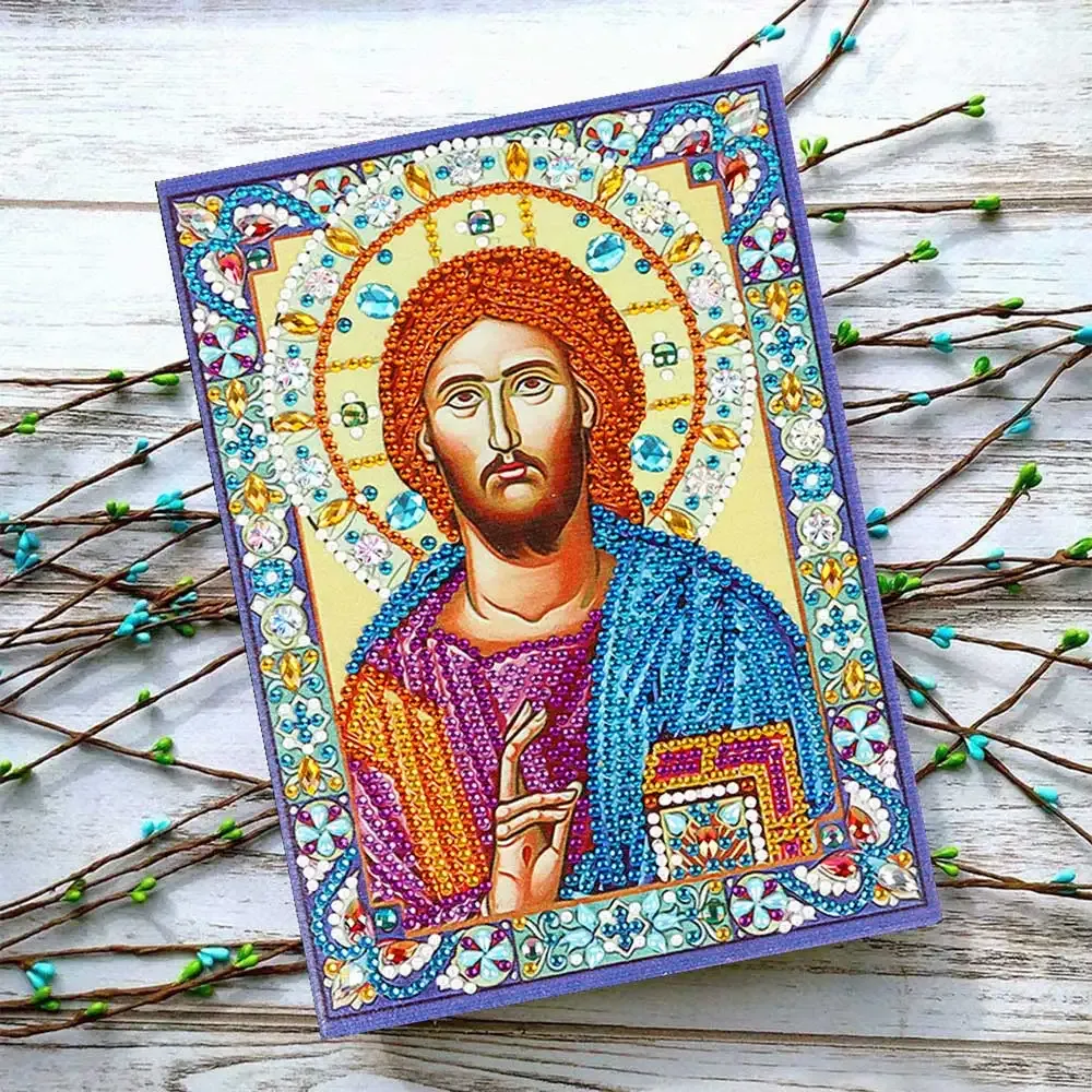 Cahier Diamond Painting Icône Jésus - Accessoire de broderie diamant