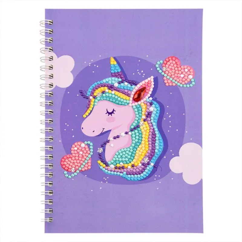 Cahier Diamond Painting Licorne Violet - Créez votre univers féérique