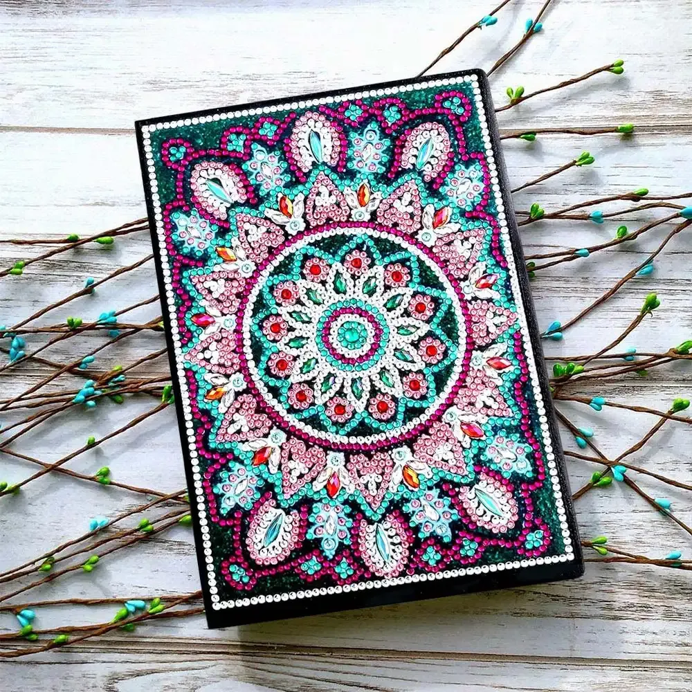 Cahier Diamond Painting Mandala - Carnet de création pour broderie diamant