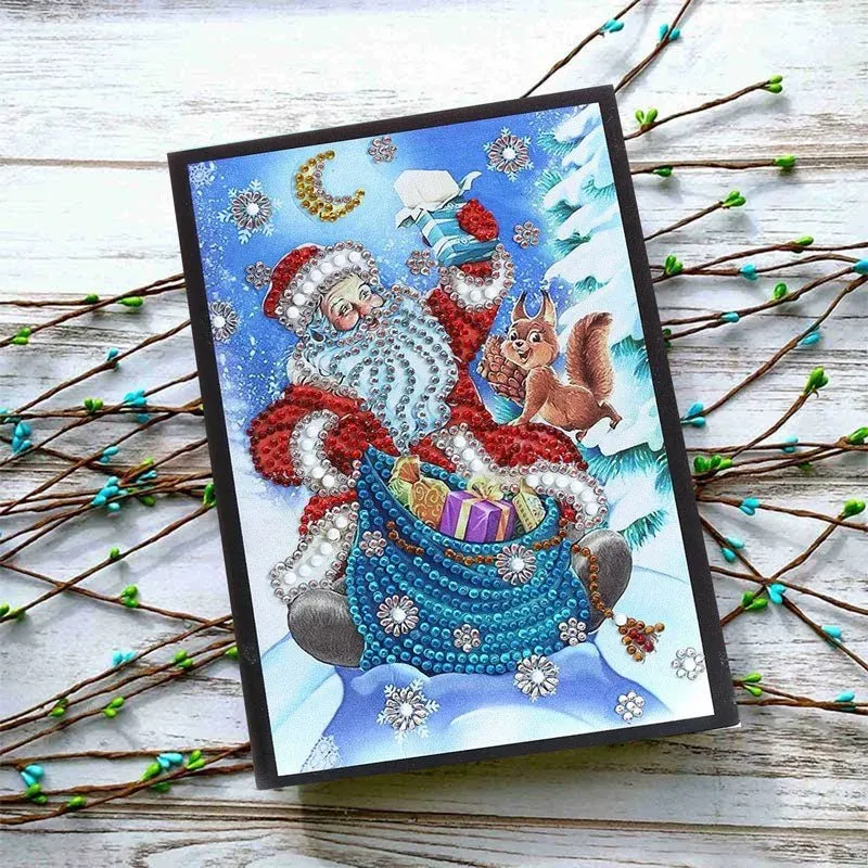 Cahier Diamond Painting Père Noël - Carnet de broderie diamant