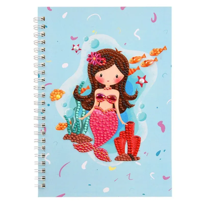 Cahier Diamond Painting Sirène Bleu Clair - Accessoire broderie diamant