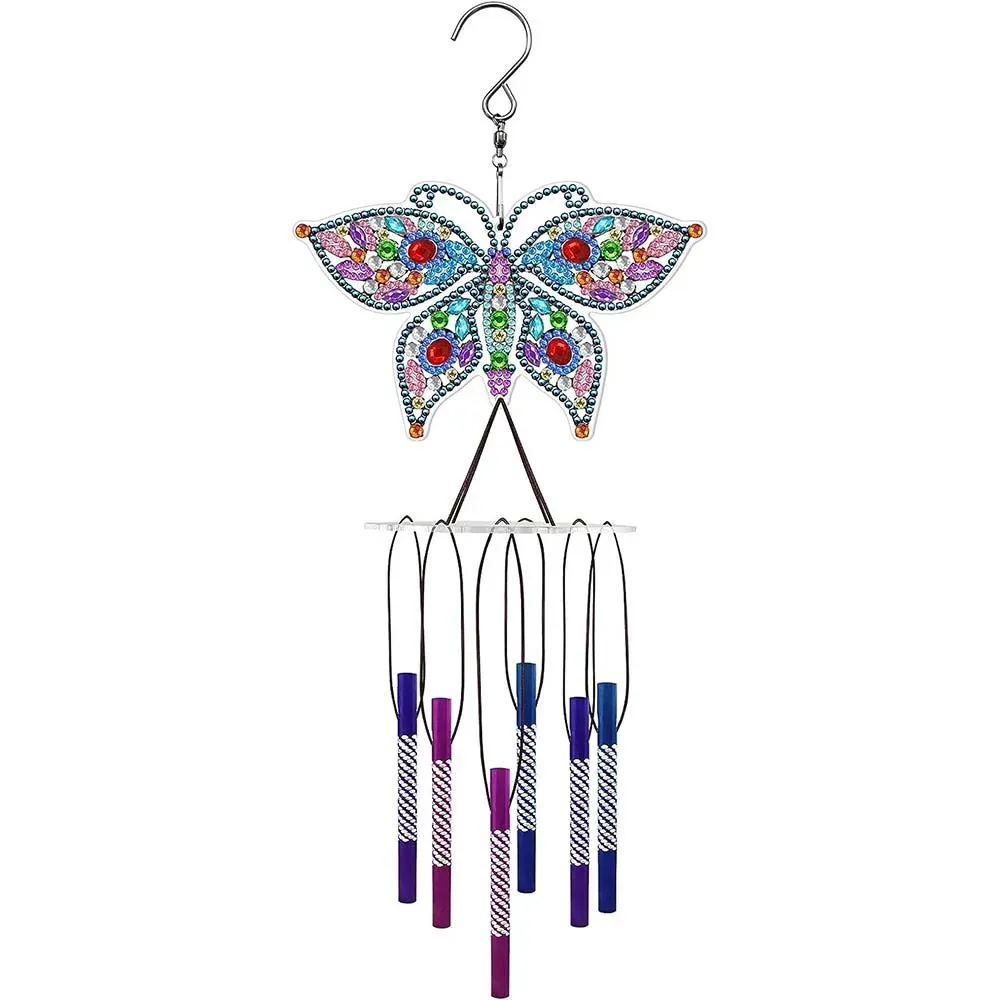 Carillon Diamond Art Papillon - Décoration murale en broderie diamant