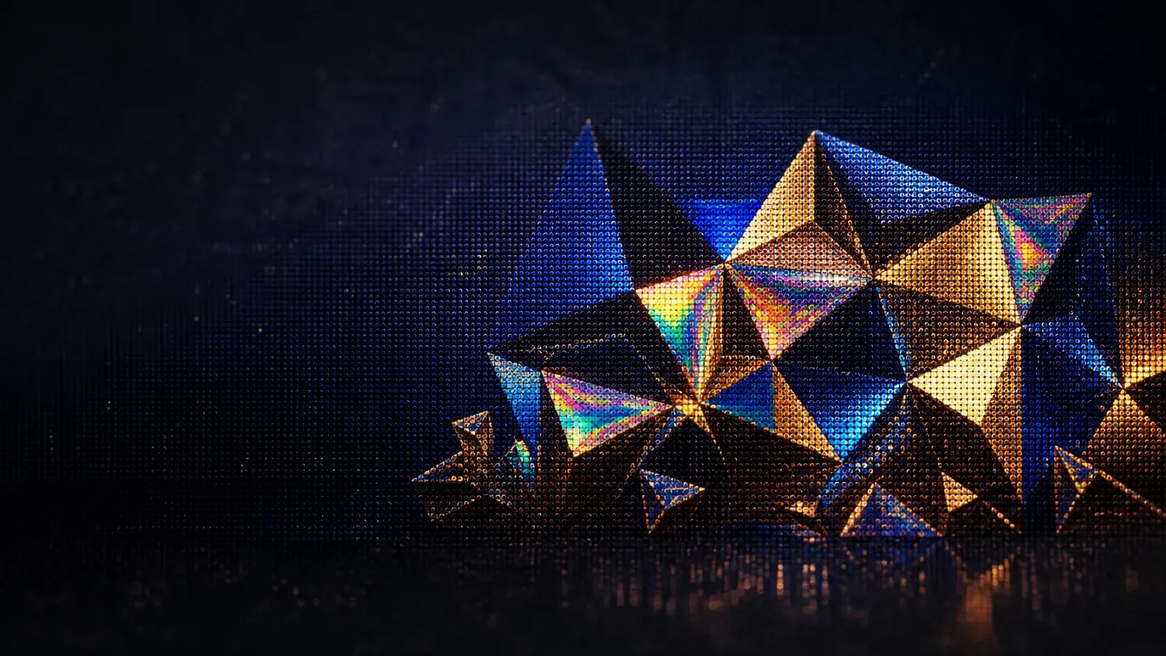 Diamond painting abstrait