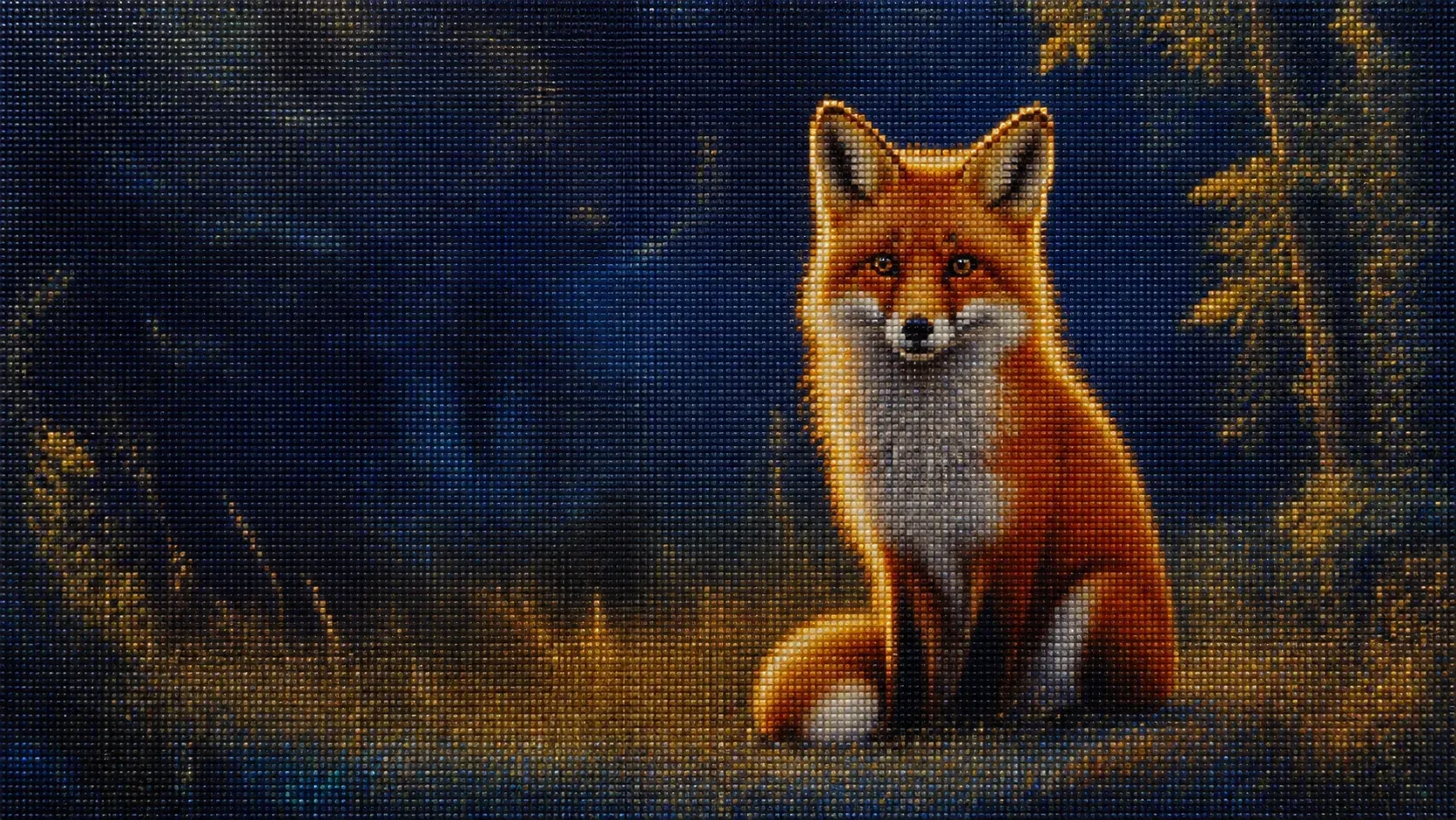 Diamond painting animaux