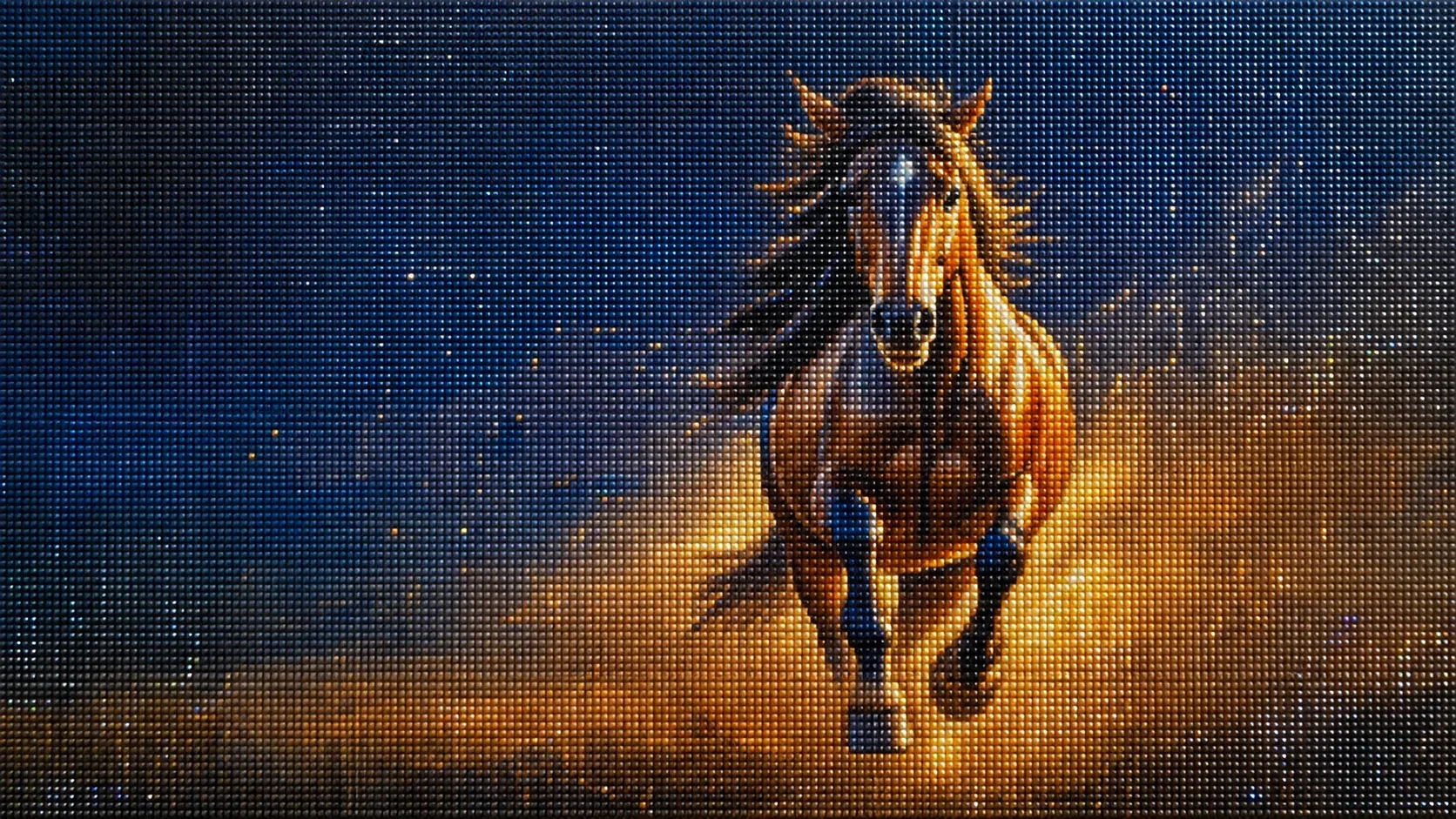 Diamond painting cheval