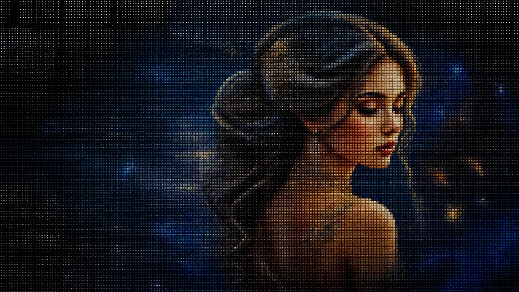 Diamond painting femme