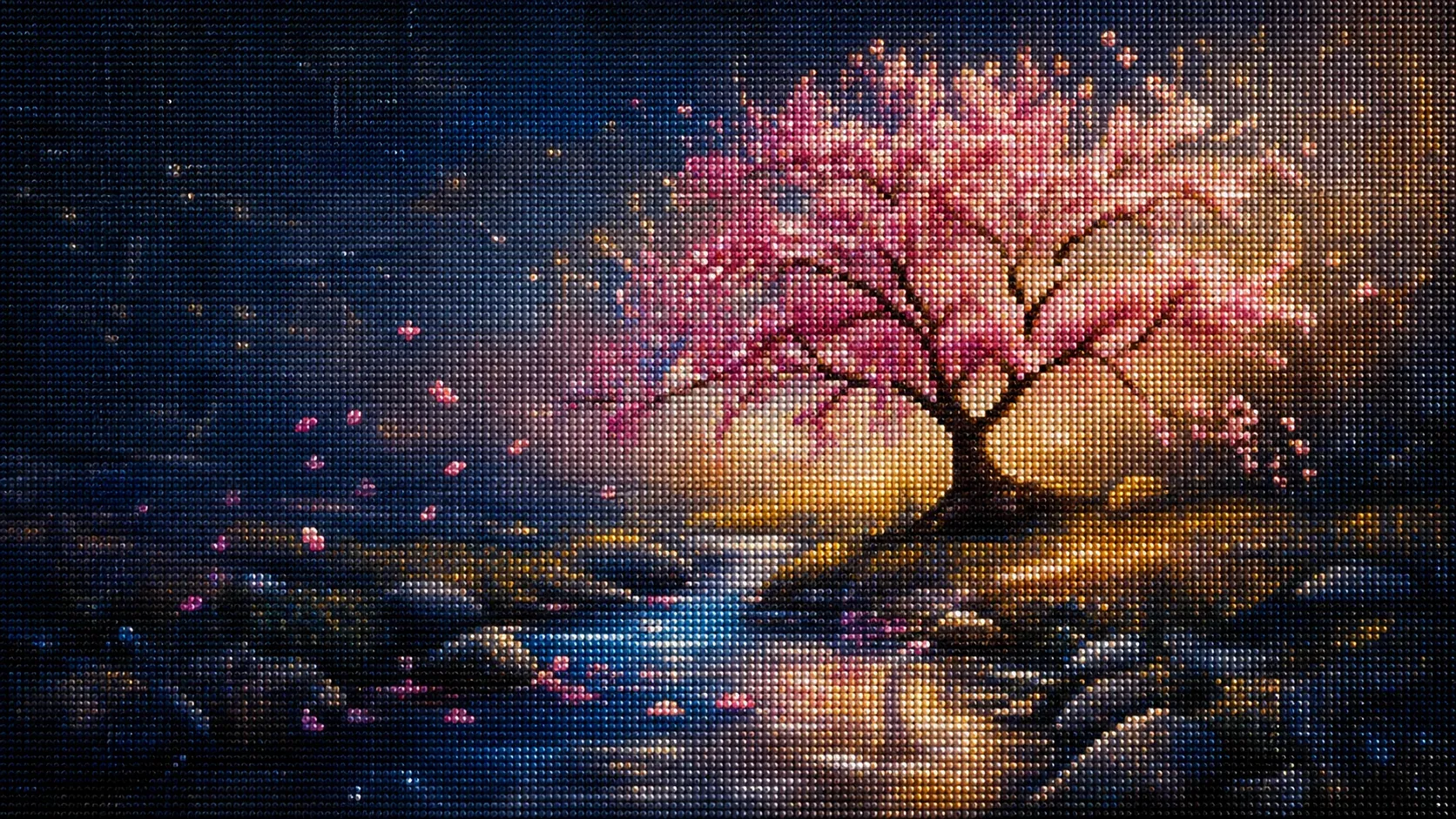 Diamond painting printemps