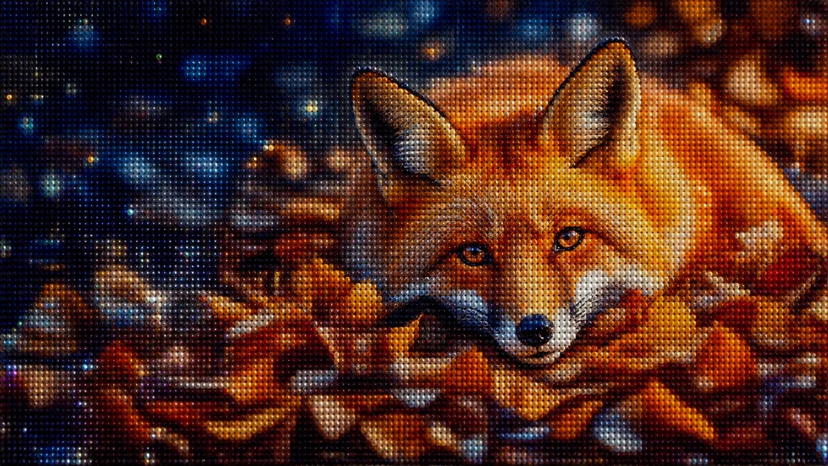 Diamond painting renard