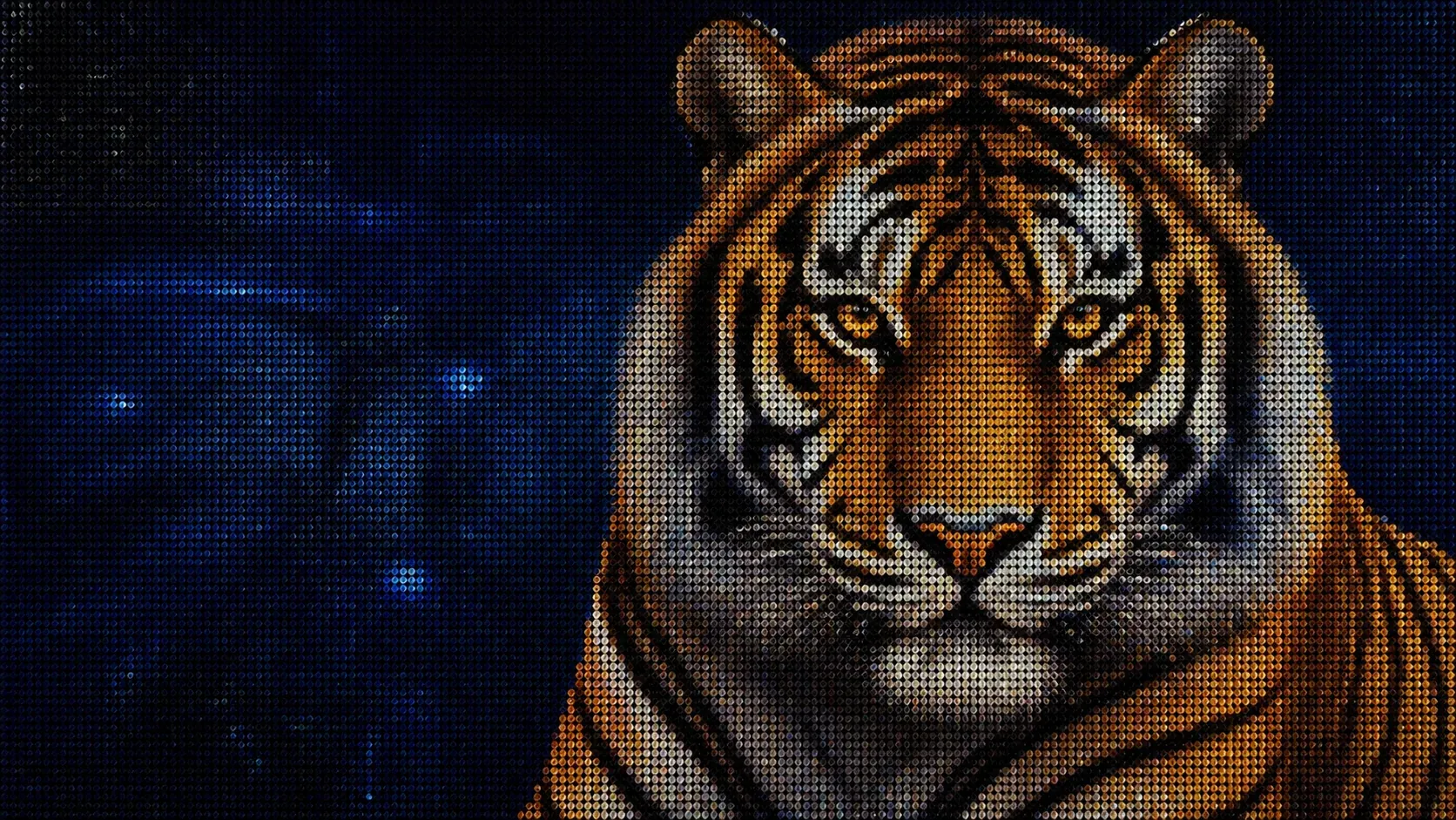Diamond painting tigre