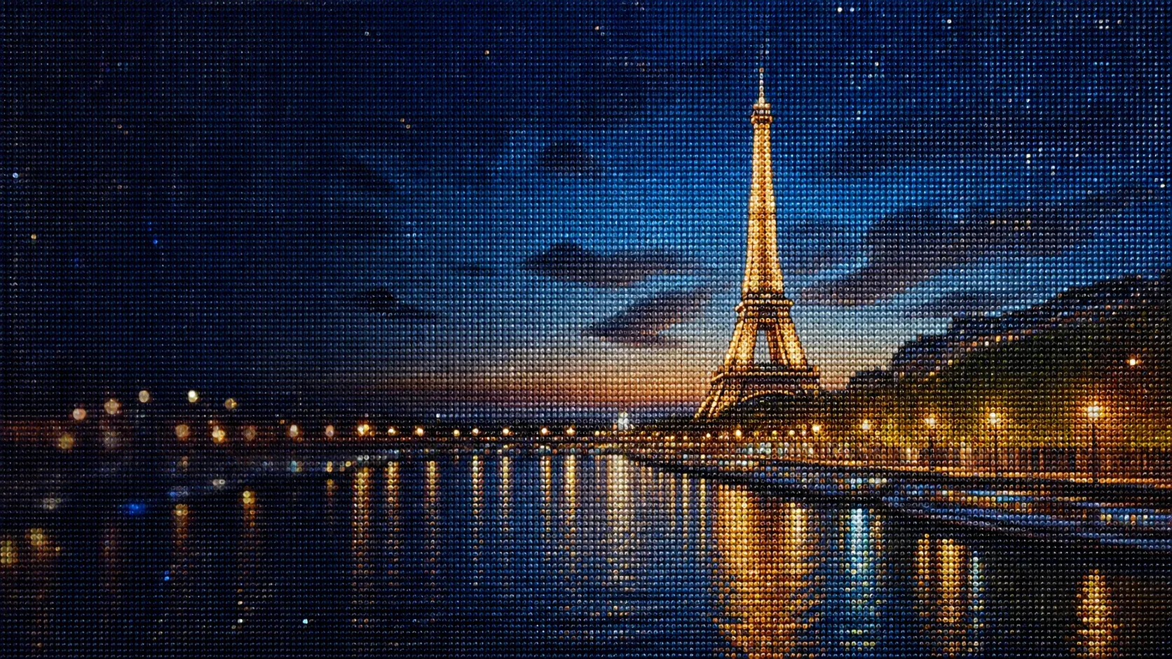 Diamond painting ville et Paris