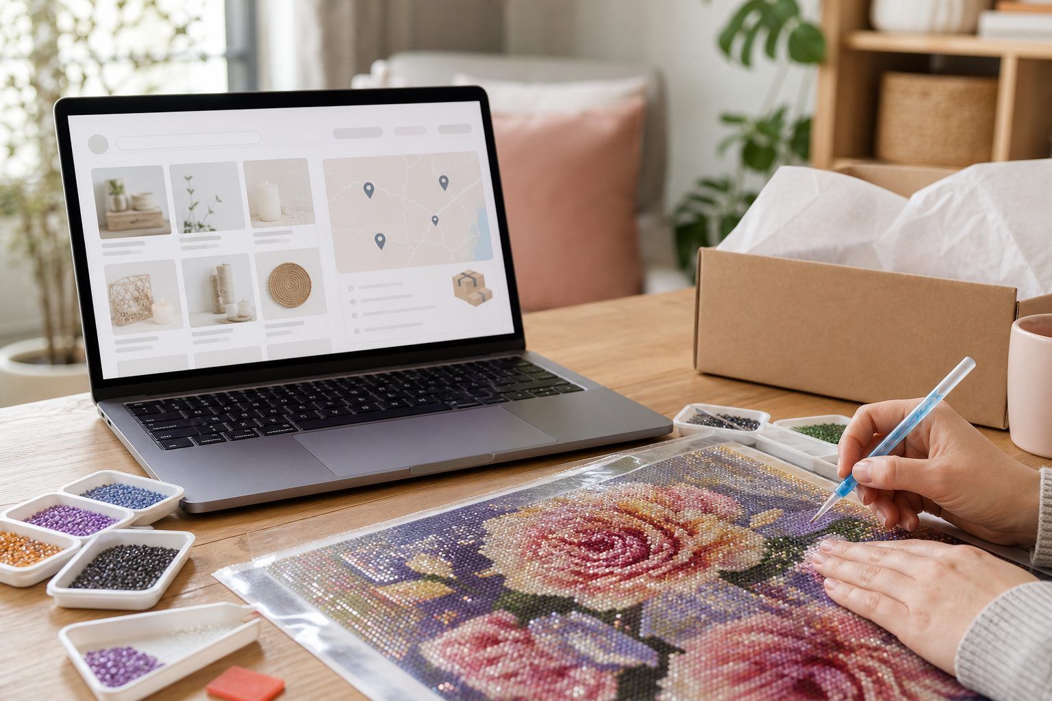 Produits, filtres et régions de livraison : où acheter un diamond painting 3D ?