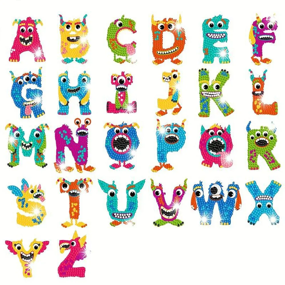 Autocollants lettres pour broderie diamant personnalisée Mille Facettes