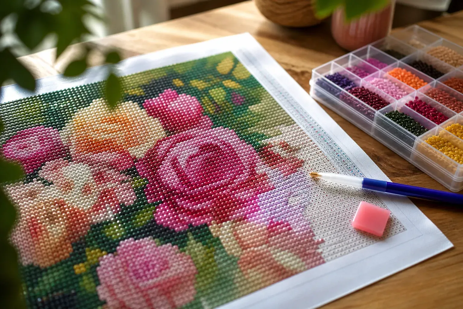 Le diamond painting 5D transforme votre toile en tableau