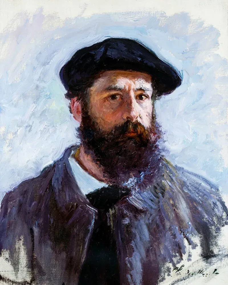 Broderie diamant Autoportrait au béret - Monet
