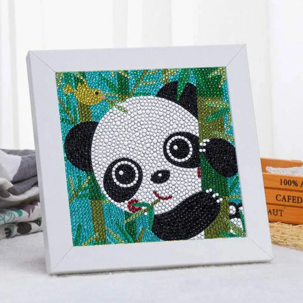 Diamond Painting Panda Enfants avec Cadre Photo