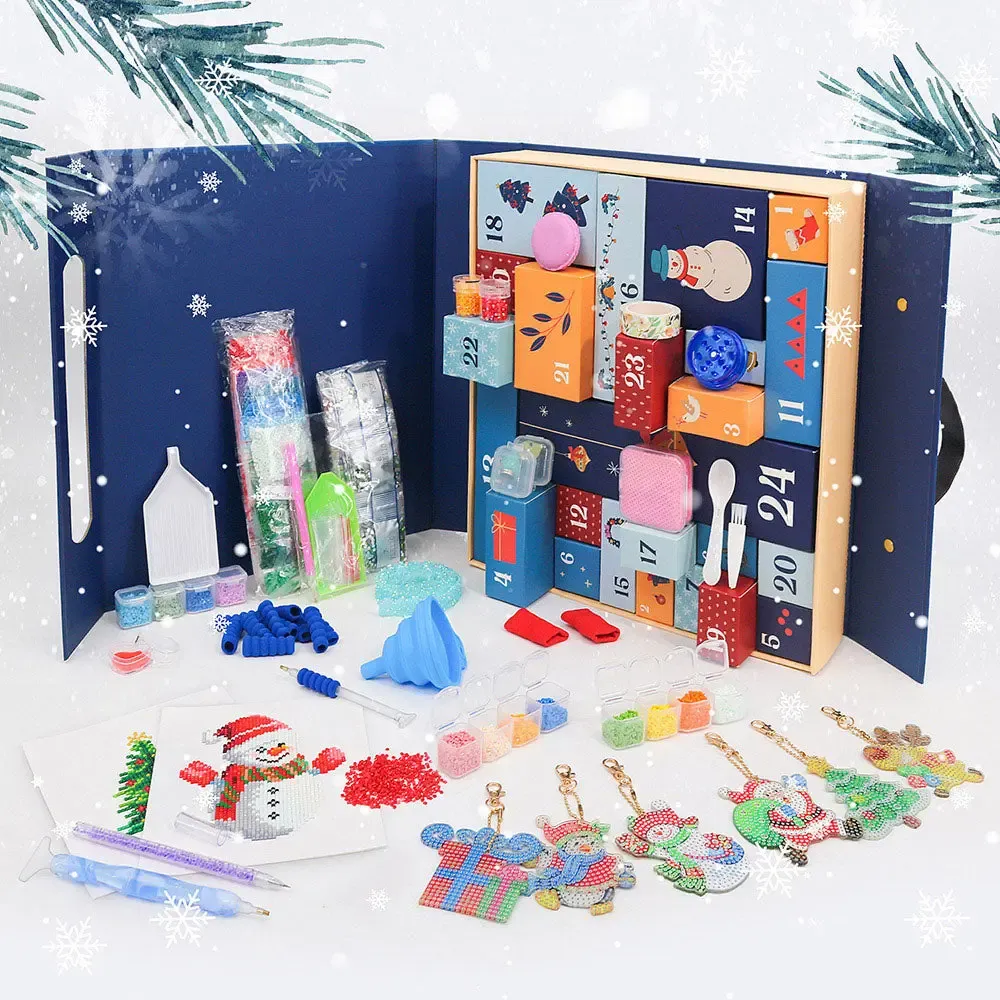 Broderie diamant Calendrier de l'Avent - Boîte 001