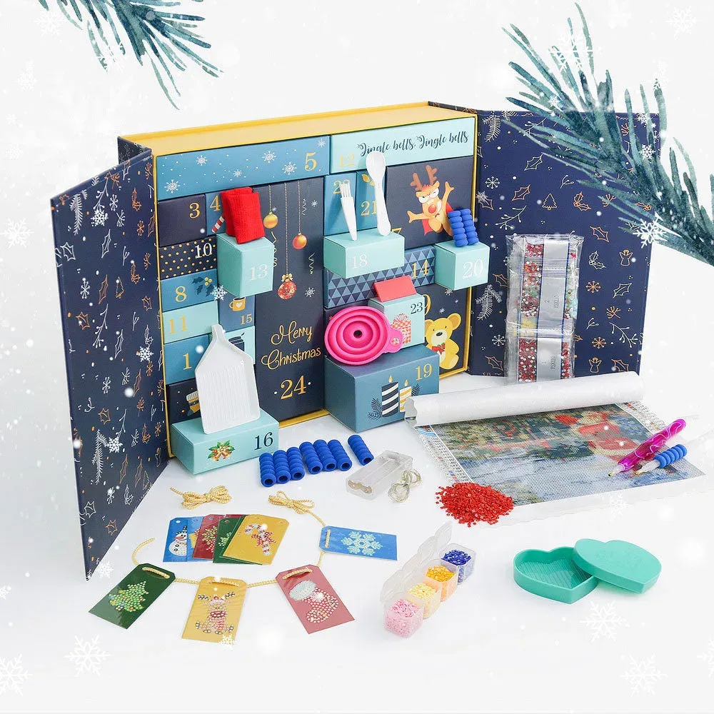 Broderie diamant Calendrier de l'Avent - Boîte 003