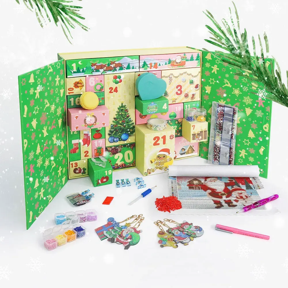 Broderie diamant Calendrier de l'Avent - Boîte 004