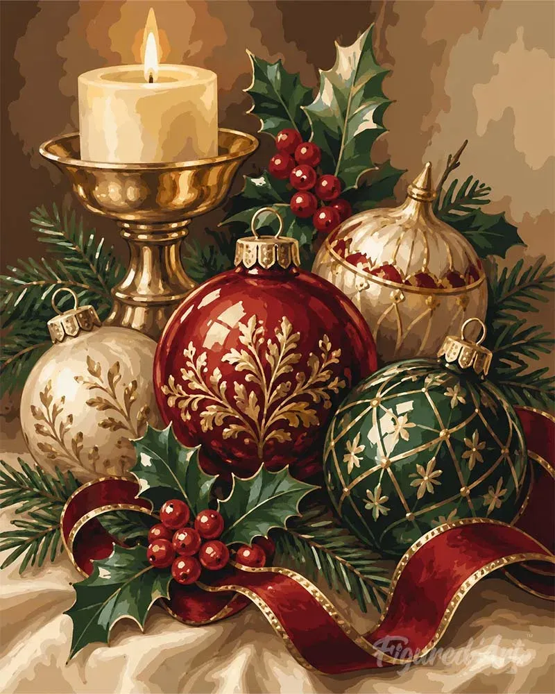 Broderie diamant Décorations de Noël festives