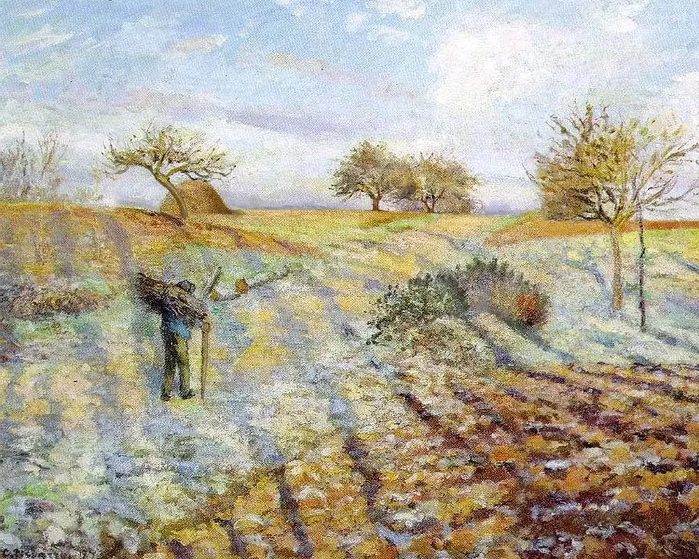 Broderie diamant Gelée blanche - Pissarro