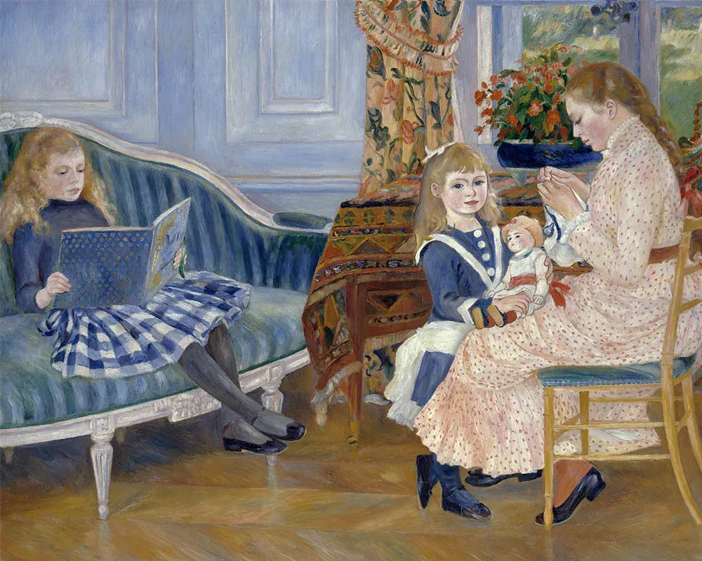Broderie diamant L’Après-midi des enfants à Wargemont - Renoir