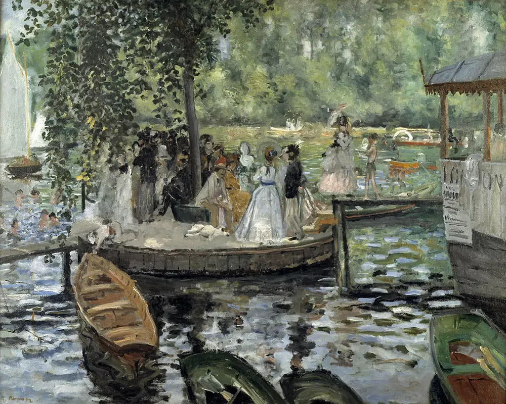 Broderie diamant La Grenouillère - Renoir