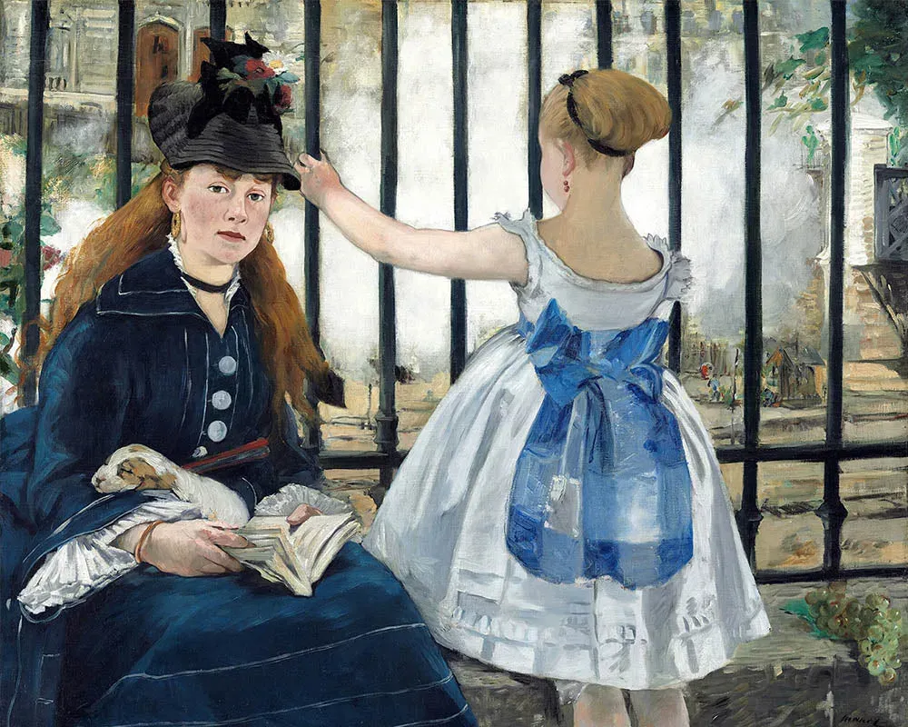 Broderie diamant Le Chemin de fer - Manet