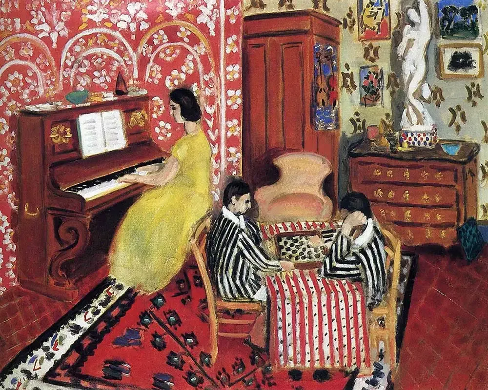 Broderie diamant Le Pianiste et les joueurs de dames - Matisse