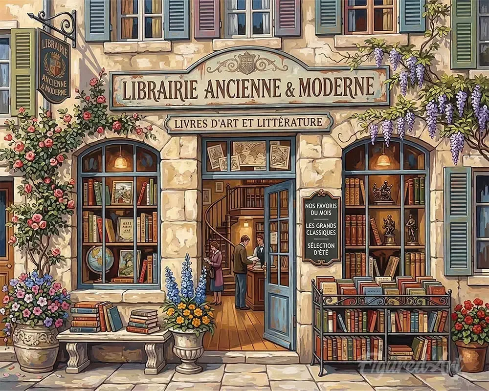 Broderie diamant Librairie Intemporelle