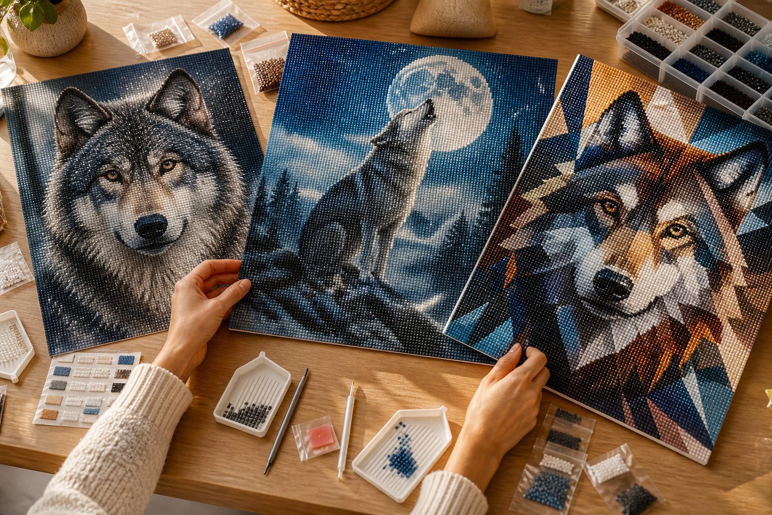 Choisir un kit de broderie diamant loup selon le rendu