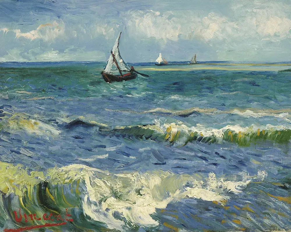 Broderie diamant Marine près des Saintes-Maries-de-la-Mer - Van Gogh