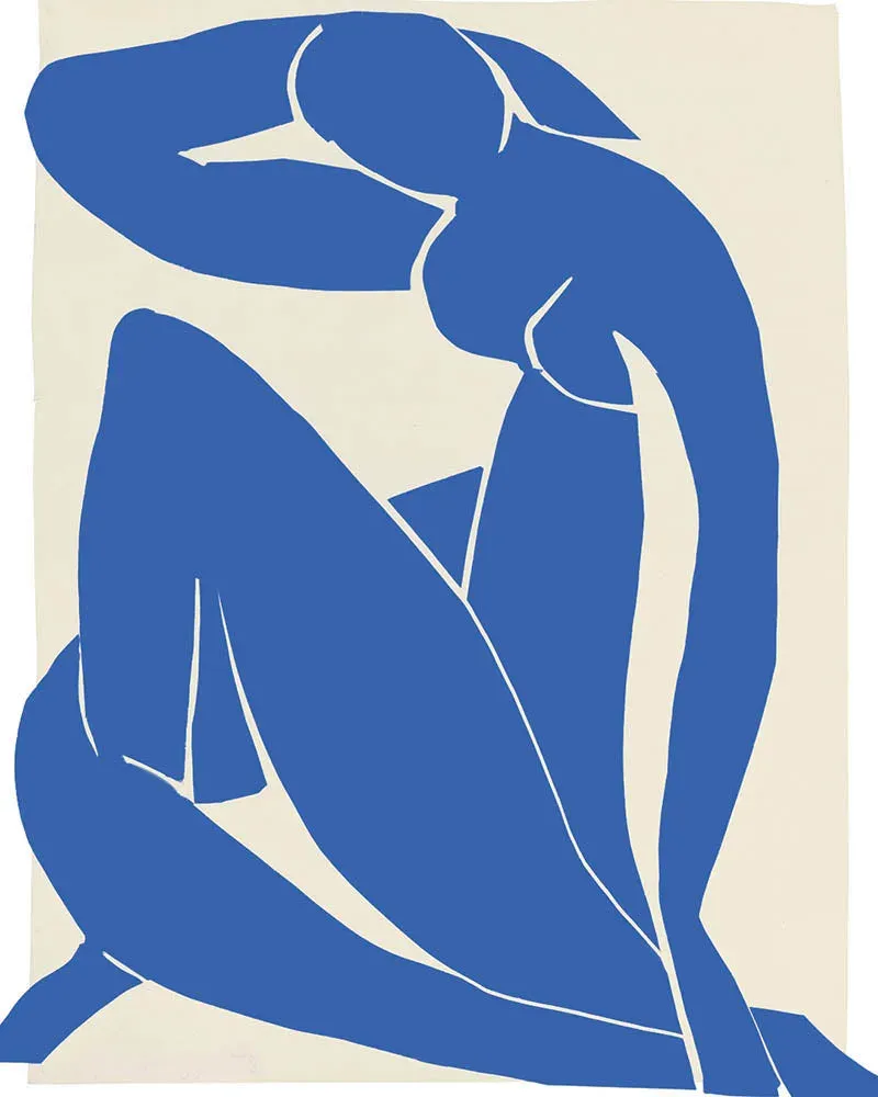 Broderie diamant Nu bleu II - Matisse