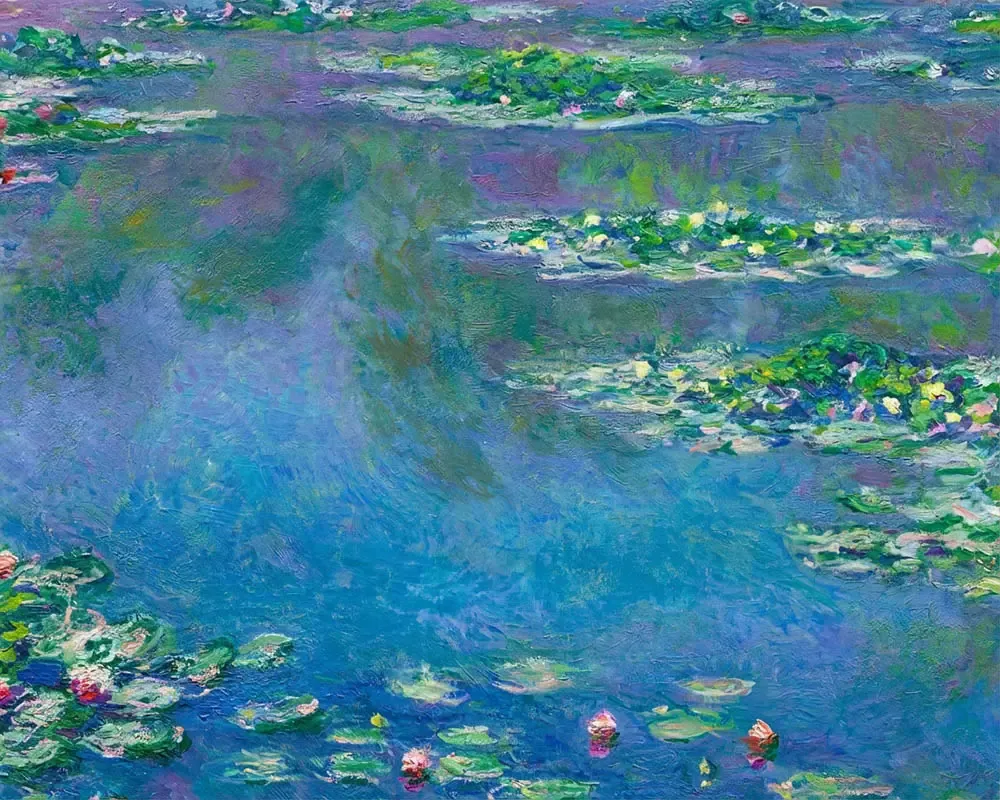 Broderie diamant Nymphéas, 1906 - Monet