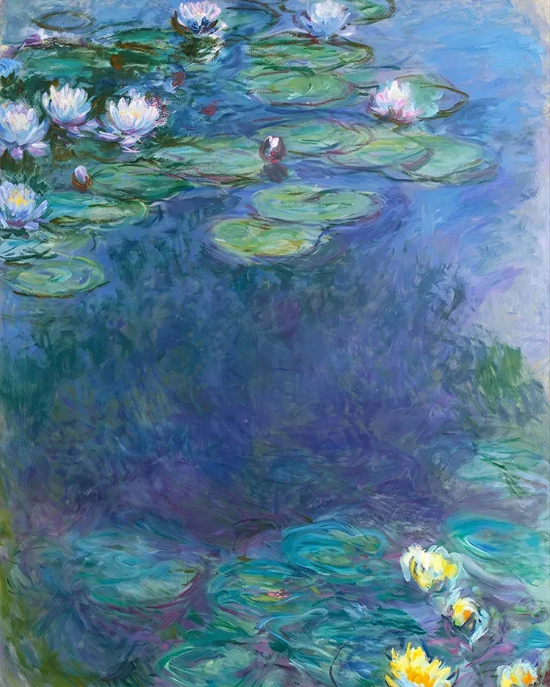 Broderie diamant Nymphéas 1914-1917, Monet