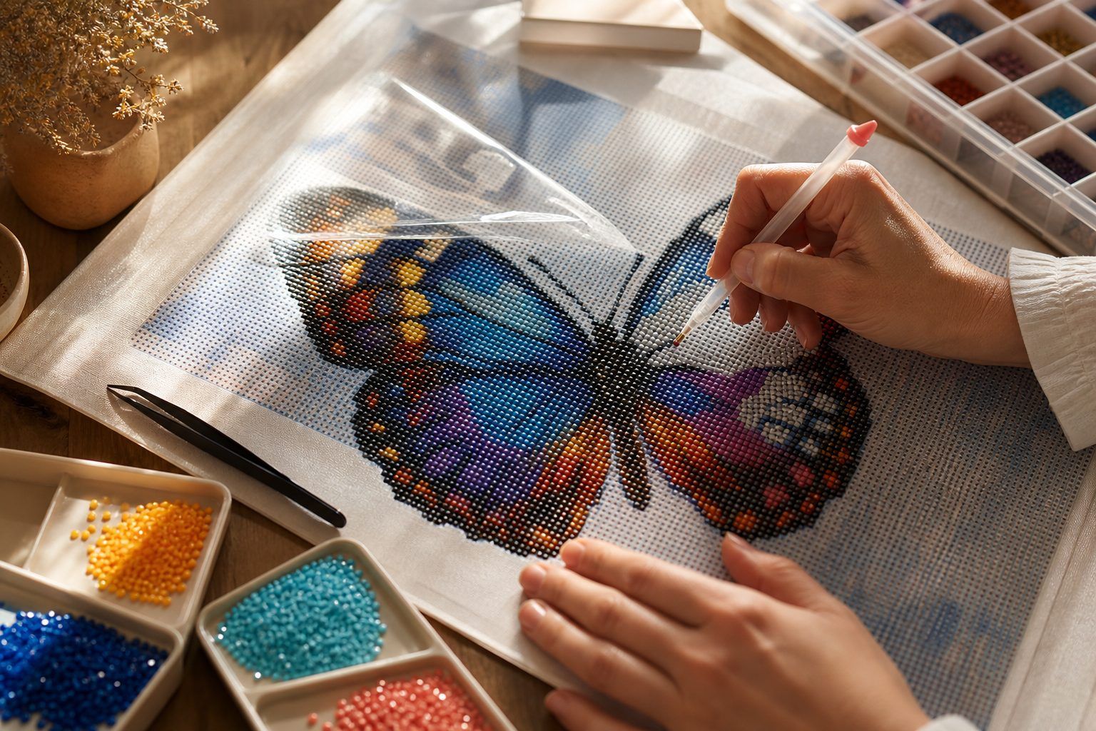Comment faire un diamond painting papillon étape par étape ?