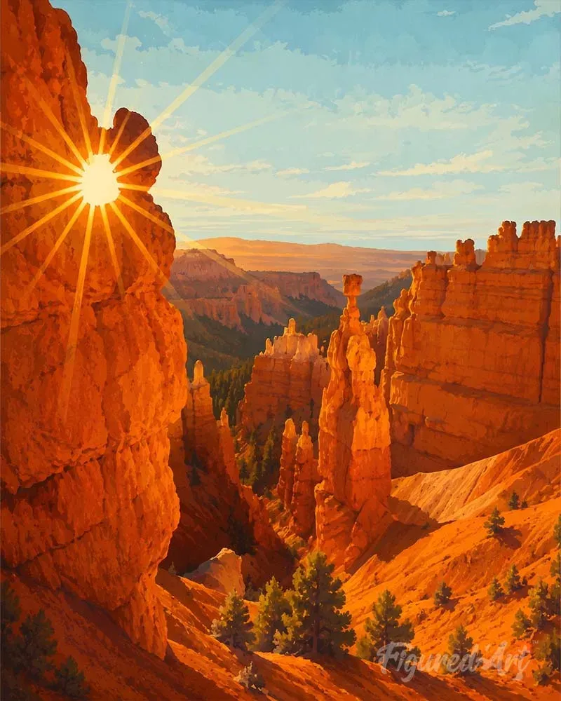 Broderie diamant Parc national de Bryce Canyon - Utah