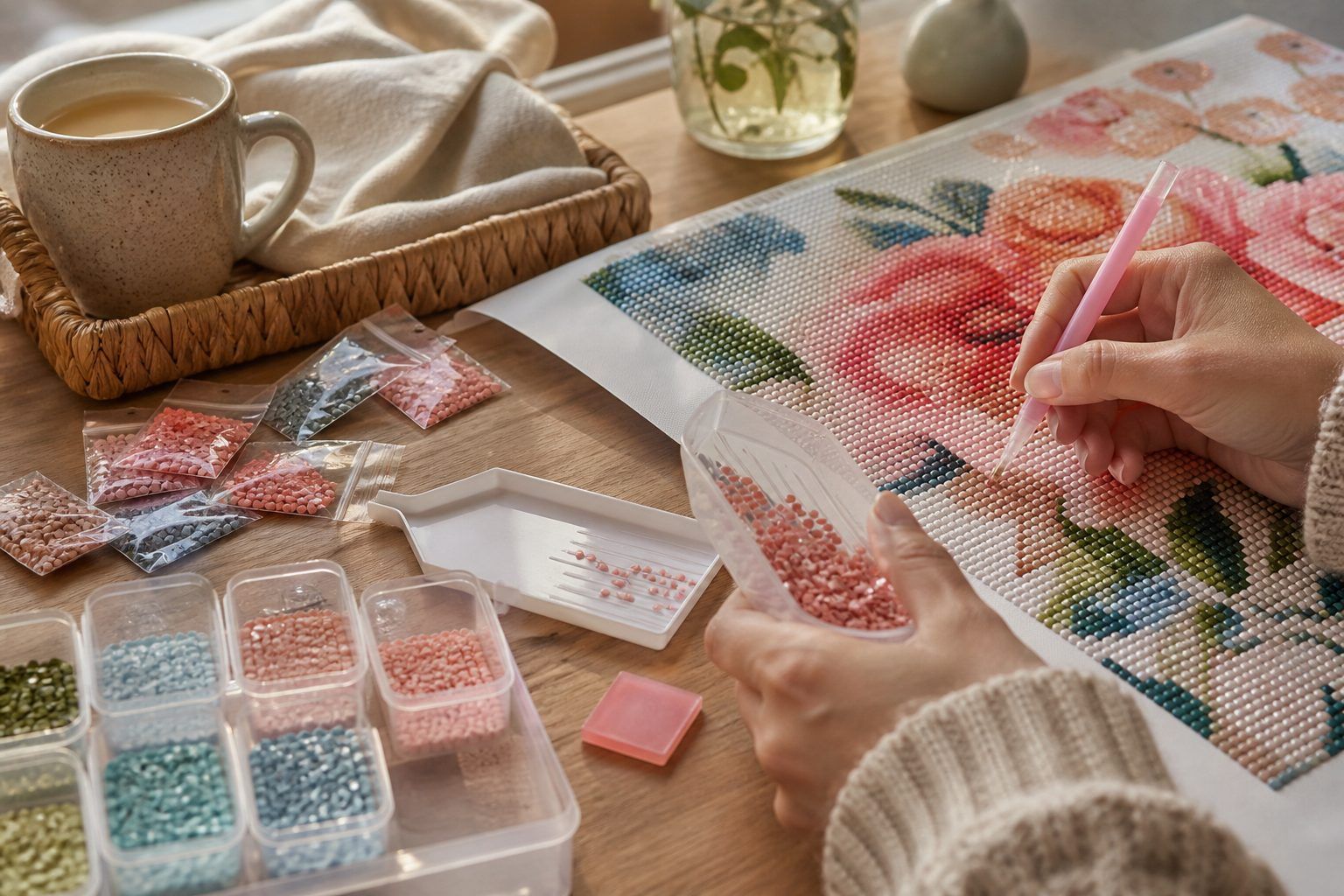 Passez à l'action : préparer et démarrer une broderie diamant pas chère